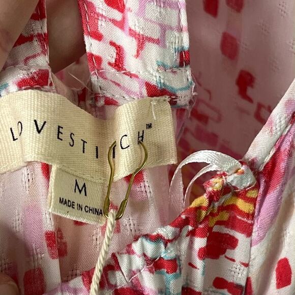 Love Stitch Women's Skylar Maxi Strappy Summer Dress Size Medium New with Tags - Picture 9 of 11